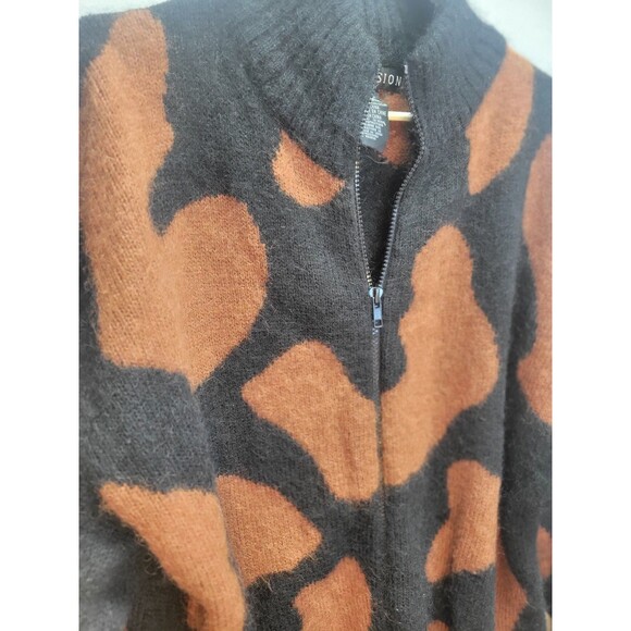 VTG I B Diffusion Colorful Abstract 3D WOOL Art Tunic Sweater Cardigan SZ M - Picture 6 of 7